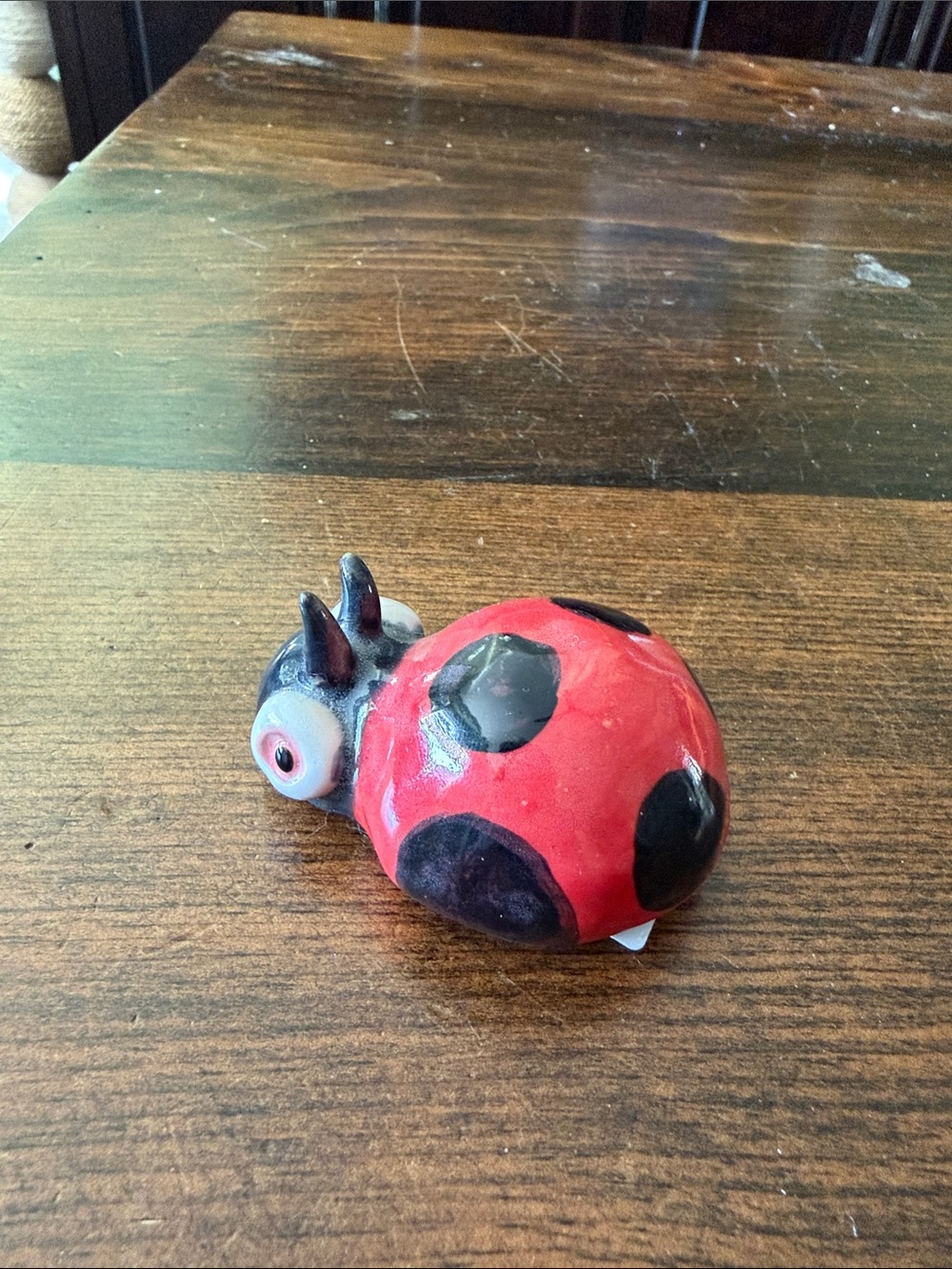 Handmade ceramic ladybug - Picture 2 of 3